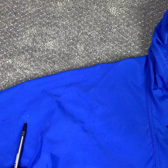 Vintage LL Bean Windbreaker Anorak Jacket Women's Blue Lightweight Packable - Picture 11 of 14